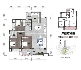 贵阳中铁尚和锦城建面约112平户型鉴赏