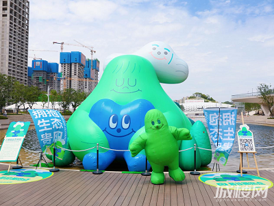 饮马湖来了山包包、水泡泡、云朵朵 贵阳市六五环境日系列活动气模巡游第四站